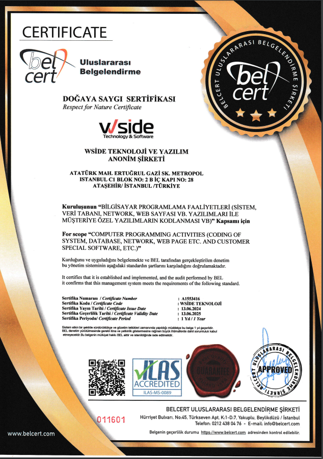 Respect for Nature Certificate
